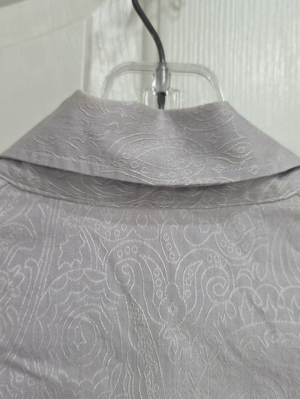 #460 ETRO Lavender Paisley Button-Down Shirt 48 - Picture 10 of 14
